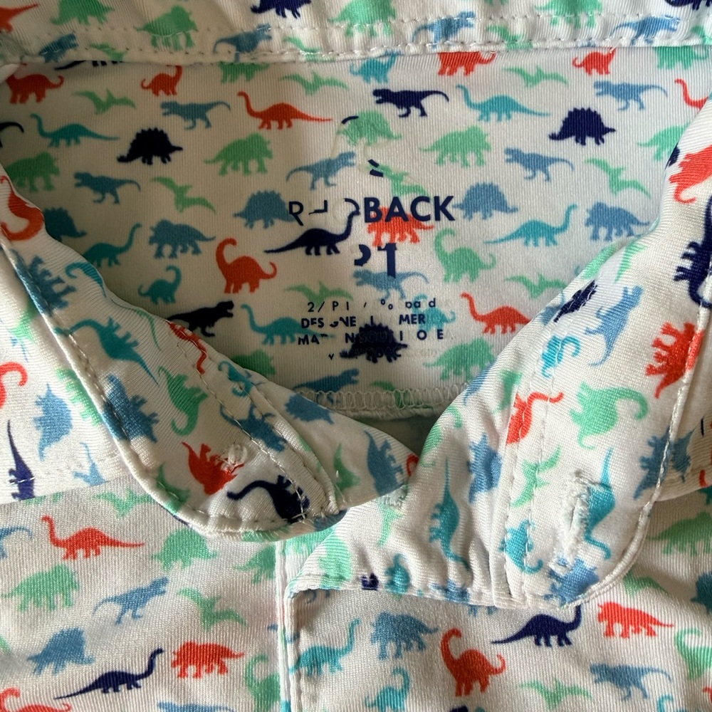 Rhoback Kids “The Jurassic” Polo Shirt - Picture 2 of 3